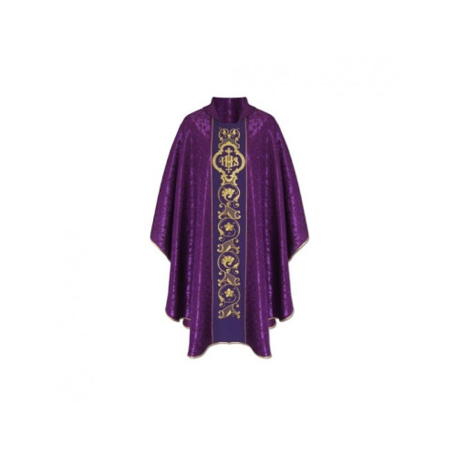 Gotisches Messgewand IHS Georgette - liturgische Farben (20)