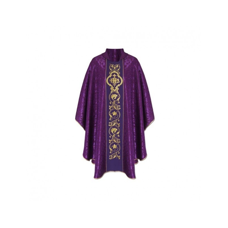 Gotisches Messgewand IHS Georgette - liturgische Farben (20)