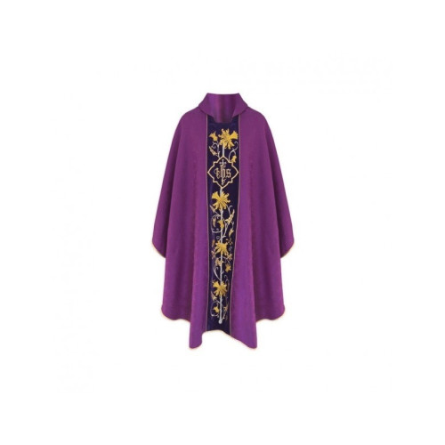 Gotisches Messgewand IHS Georgette - liturgische Farben (21)