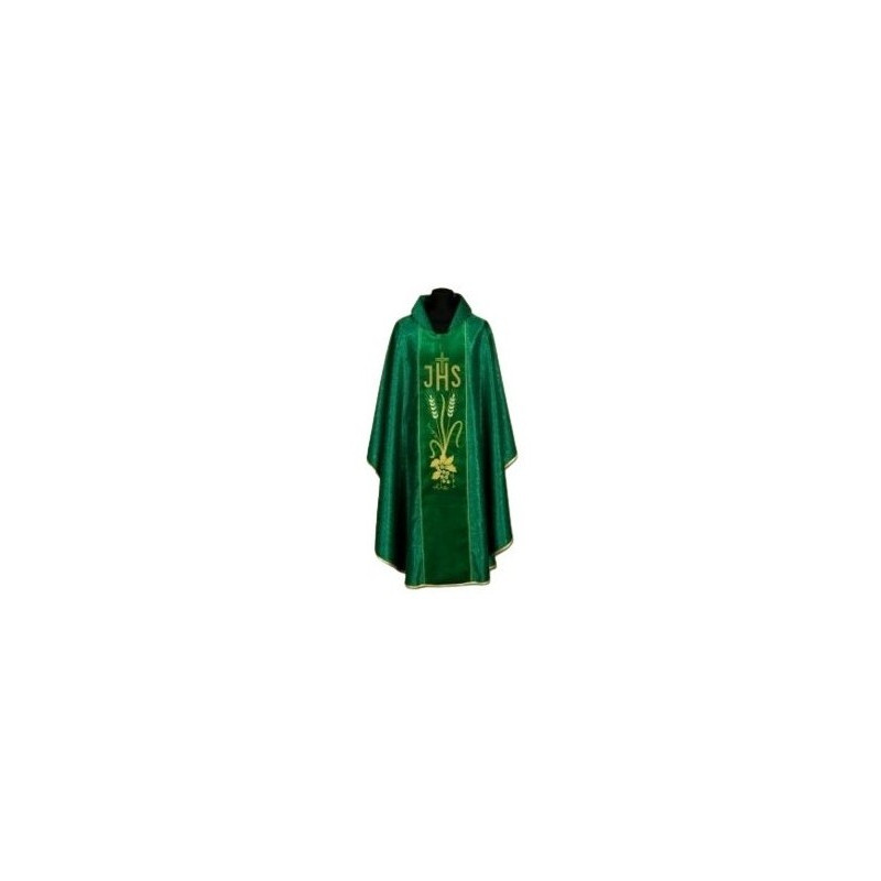 Messgewand aus reich besticktem Damast (98A)