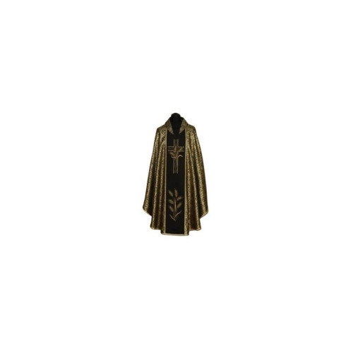 Messgewand reich bestickt schwarz und gold (04A)
