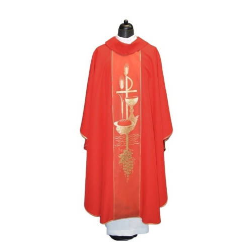 Messgewand mit eucharistischen Symbolen - Farben