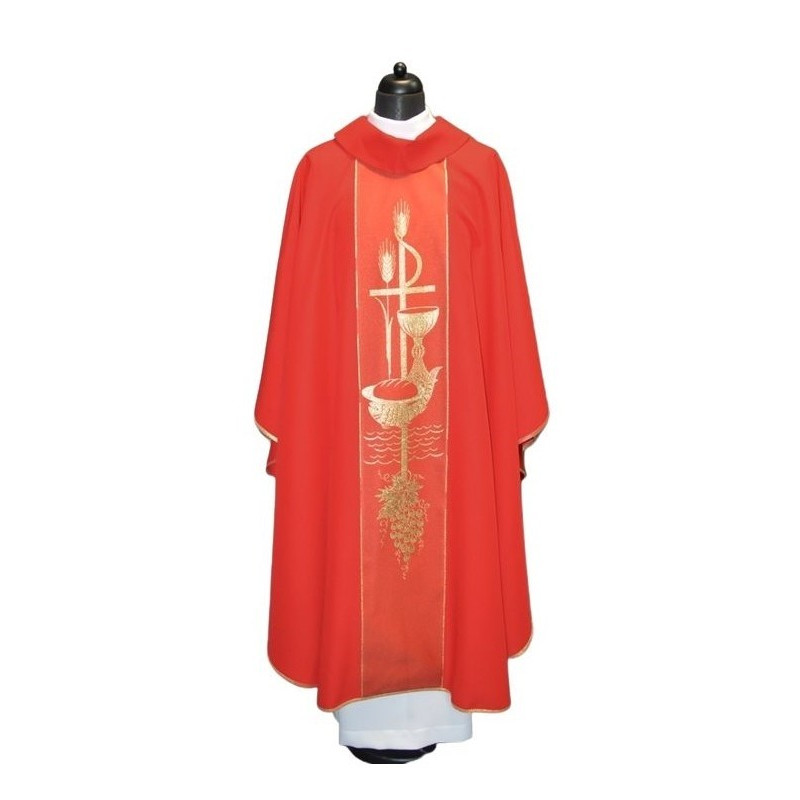 Messgewand mit eucharistischen Symbolen - Farben