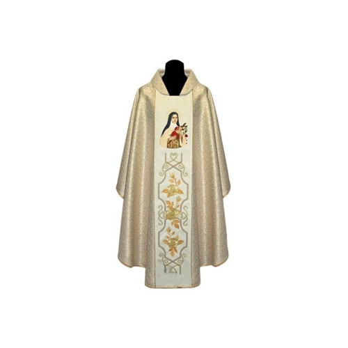 Heilige Teresa vom Kinde Jesu besticktes Messgewand