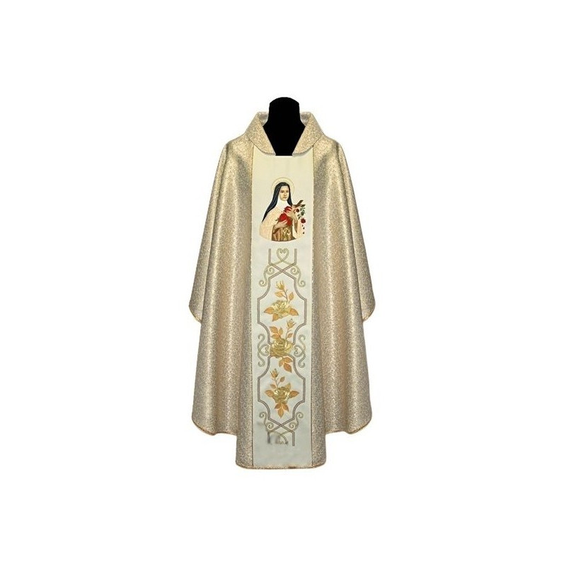 Heilige Teresa vom Kinde Jesu besticktes Messgewand