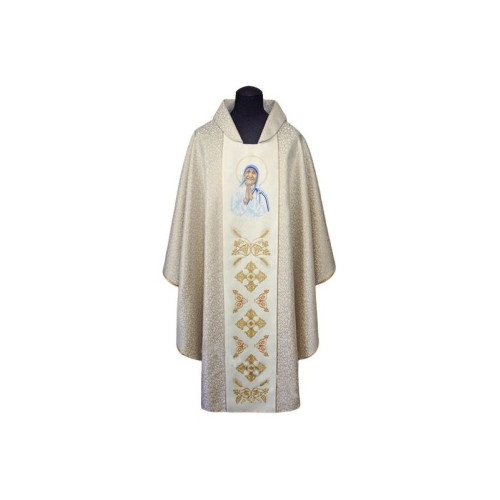 Gesticktes Messgewand der heiligen Teresa von Kalkutta