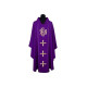 Gesticktes Messgewand IHS + Kreuz - liturgische Farben