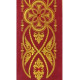 Messgewand mit Rosette Farbe rosa - Samtgürtel (8)