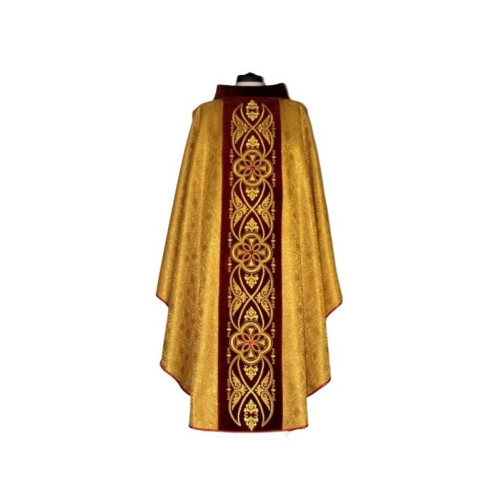 Messgewand mit Rosette goldfarben - Samtgürtel (9)