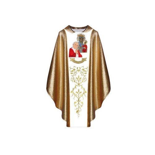 Messgewand mit dem Bild von Johannes Paul II. und MB Czestochowa