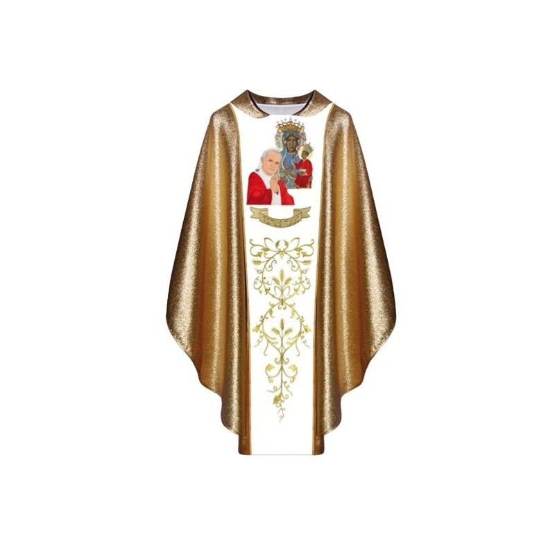 Messgewand mit dem Bild von Johannes Paul II. und MB Czestochowa