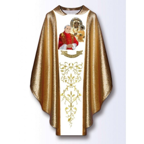 Messgewand mit dem Bild von Johannes Paul II. und MB Czestochowa (2)