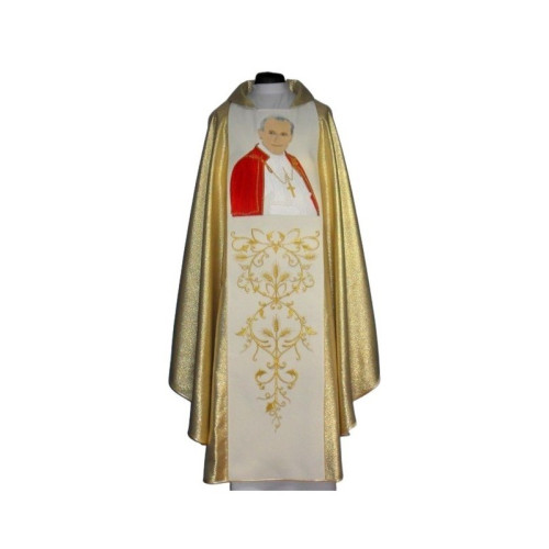Messgewand mit dem Bild von Johannes Paul II - breiter Gürtel