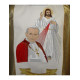Messgewand mit dem Bild von Johannes Paul II. und Jesus dem Barmherzigen - breiter Gürtel