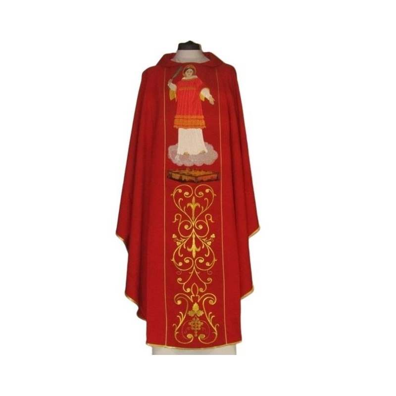 Messgewand mit dem Bild des heiligen Laurentius