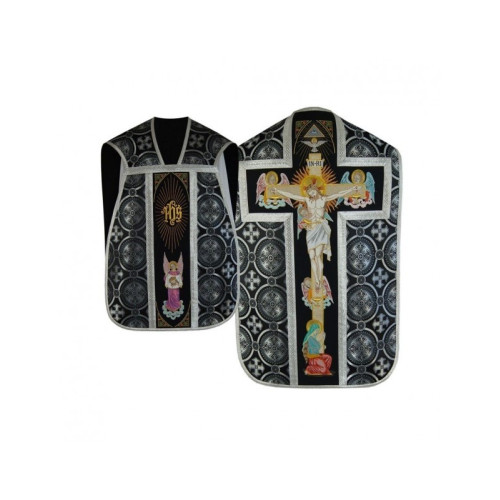 Gesticktes römisches Messgewand - Christus am Kreuz (19)