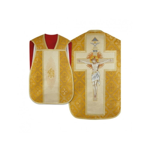 Gesticktes römisches Messgewand - Christus am Kreuz (20)