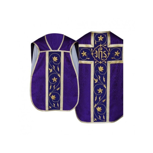 Römisches Messgewand IHS - liturgische Farben, Jacquard (34)