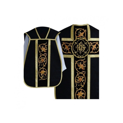 Römisches Messgewand IHS - liturgische Farben, Jacquard (35)