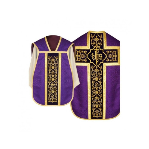 Römisches Messgewand IHS - liturgische Farben, Jacquard (37)