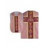 Römisches Messgewand IHS - rosa, Jacquard (39)