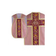 Römisches Messgewand IHS - rosa, Jacquard (39)