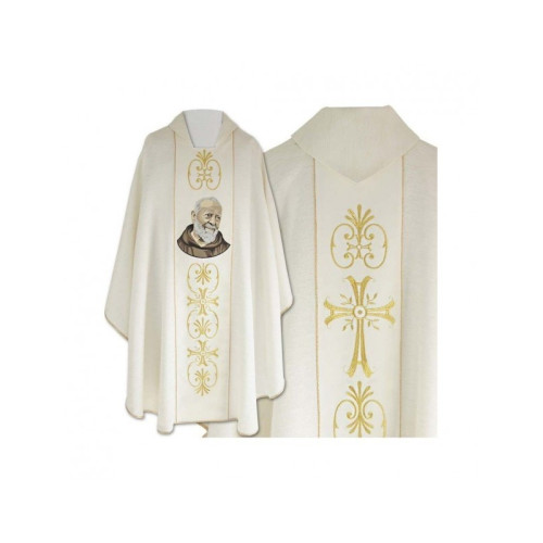 Gesticktes Messgewand des heiligen Padre Pio