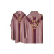 Halbgotisches Messgewand - verblasstes Rosa, Jacquard (58)