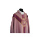 Halbgotisches Messgewand - verblasstes Rosa, Jacquard (58)