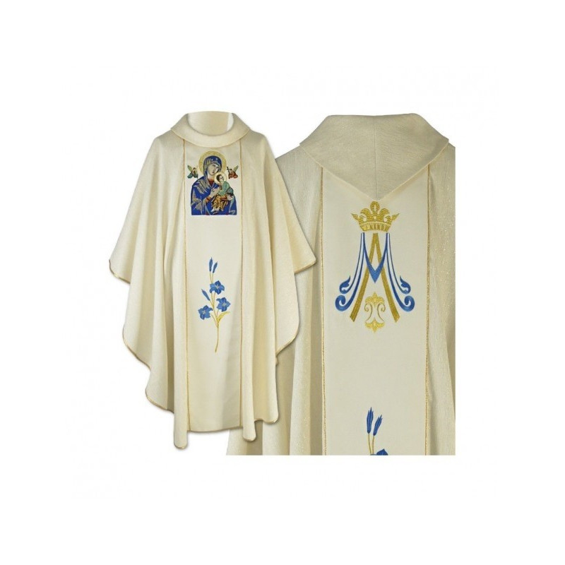 Gesticktes Messgewand der Madonna von der Immerwährenden Hilfe