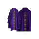 Gotisches violettes Messgewand - Jacquard Stoff (71)