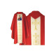 Gesticktes Messgewand mit dem Bild der heiligen Lucia