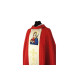 Gesticktes Messgewand mit dem Bild der heiligen Lucia