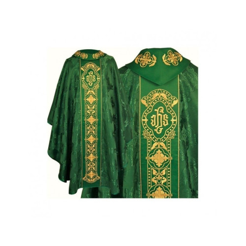 Gotisches Messgewand, Jacquard-Stoff, grün (67)