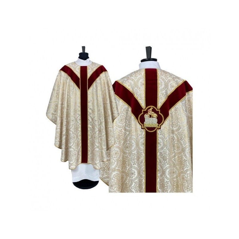 Gesticktes Ostergewand - Anwendung des Lammes Gottes