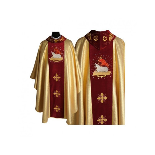 Gesticktes Ostergewand - Motiv Lamm Gottes (1)