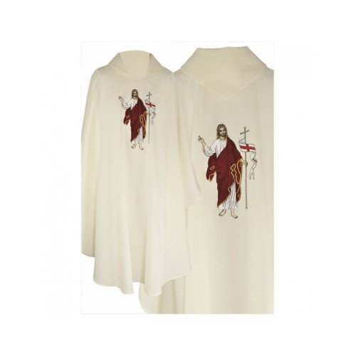 Gesticktes Messgewand mit dem Bild von Jesus Christus (2)