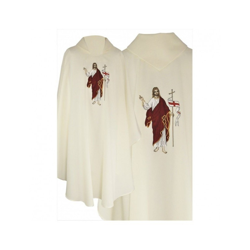 Gesticktes Messgewand mit dem Bild von Jesus Christus (2)