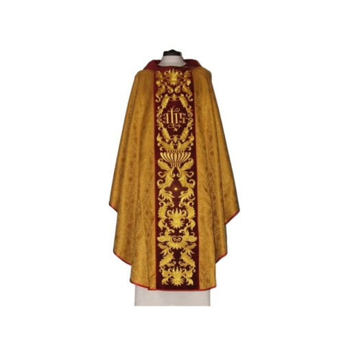 Besticktes Messgewand, Jacquard - Samtgürtel (7)