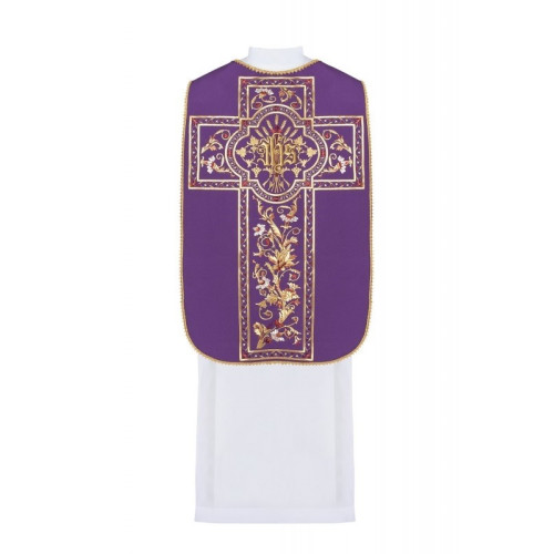 Römisches Messgewand gestickt IHS - liturgische Farben (40)