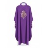 Gesticktes Messgewand mit IHS - liturgische Farben (41)