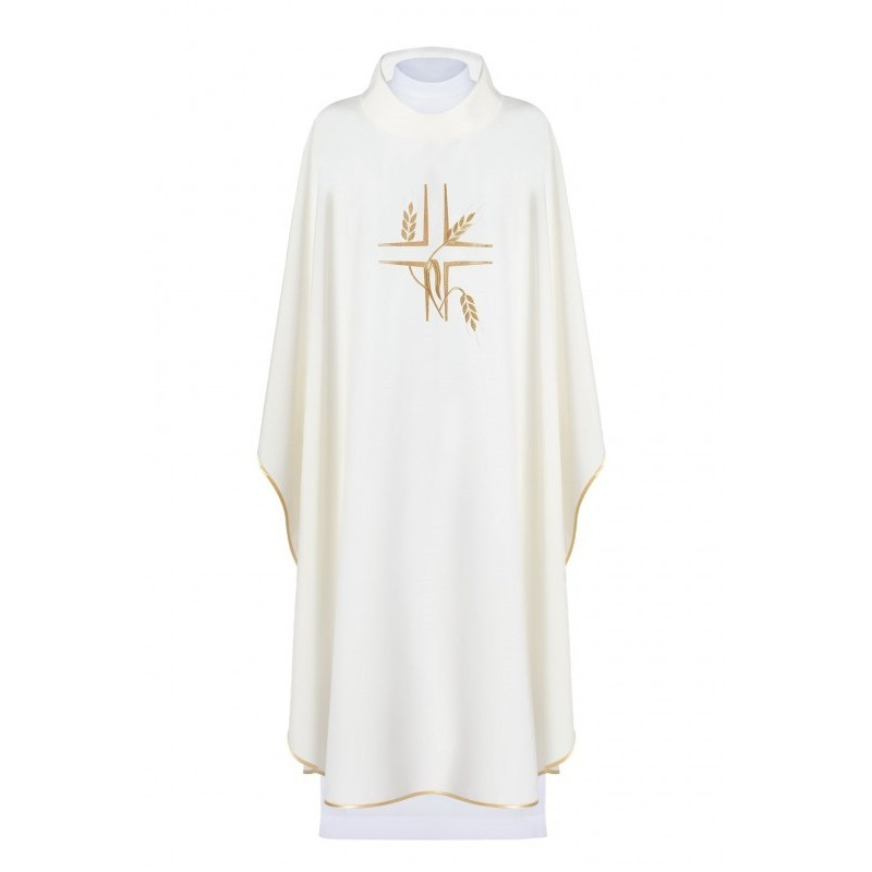 Gesticktes Messgewand mit Kreuz + Ohren - liturgische Farben (42)