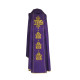 Messgewand violett bestickt Jesus mit einer Dornenkrone