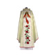 Gesticktes Messgewand Herz Jesu - Rosettenstoff