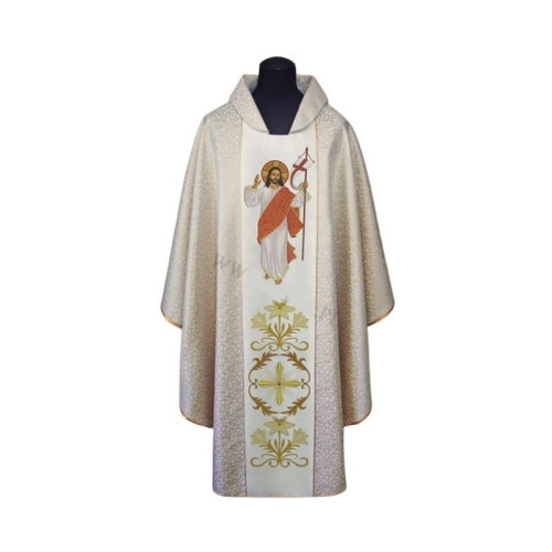 Gesticktes Messgewand - Christus ist auferstanden (93)