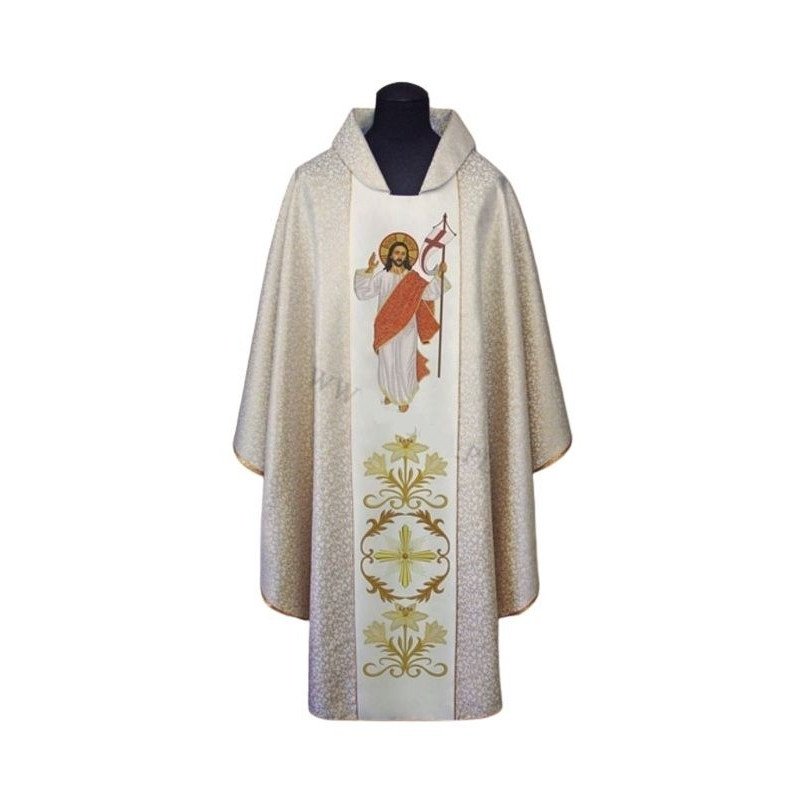 Gesticktes Messgewand - Christus ist auferstanden (93)