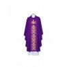 Gesticktes violettes Messgewand - IHS (26)
