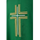 Grünes gesticktes Messgewand - Kreuz (15)