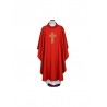 Gesticktes Messgewand rot - Kreuz (15)