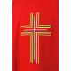 Gesticktes Messgewand rot - Kreuz (15)